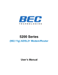 BEC 5200 Series User`s manual