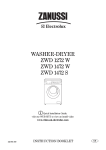 Zanussi ZWD 853 Installation guide
