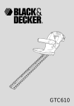 Black & Decker GTC610P Instruction manual