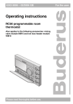 Buderus RC30 Operating instructions