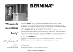 Bernina BERNINA 1001 Instruction manual