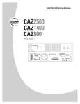 EAW CAZ800 Instruction manual