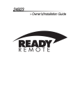 Directed Electronics READY REMOTE 24923 Installation guide
