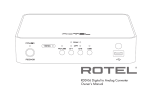 Rotel RDD-06 Owner`s manual