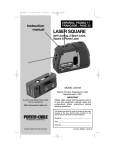 Porter-Cable LS3100 Instruction manual