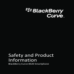 Blackberry CURVE 8520 - SAFETY AND PRODUCT INFORMATION REV 02 Operating instructions