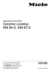 Miele KM 87-2 Operating instructions