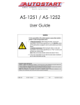 Autostart AS-1251 User guide