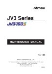 MIMAKI JV3-160S Setup guide