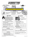 Quadra-Fire CASTINS-CSB Owner`s manual