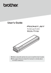 Brother PJ623 PocketJet 6 Plus Print Engine User`s guide