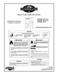 Cumberland Stove Works OMMF3500 Operator`s manual