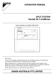 Daikin BRC15A61 Instruction manual