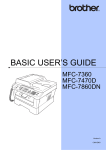 Brother MFC-7860DN User`s guide