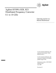 Agilent Technologies 85309B LO Service manual