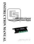 Campbell 4-Channel Current/Voltage SDM-CVO4 Specifications