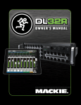 Mackie DL32R Owner`s manual