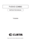 Curtis TVD2000A Instruction manual