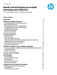 HP Integrity BL860c Specifications