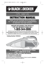 Black & Decker VPX2102 Instruction manual