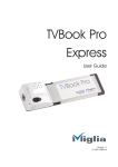 Miglia TVBook Pro Express User guide