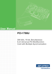 Advantech PCI-1706U User manual