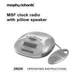 Morphy Richards 28026 Operating instructions