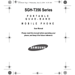 Samsung SGH-T356 series User manual