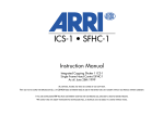 ARRI ICS-1 Instruction manual
