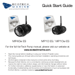 Ecotech Marine MP40w ES VorTech Instruction manual