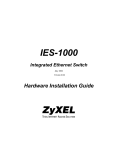 ZyXEL Communications IES-1000 Installation guide