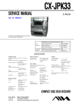 Aiwa JAX-PK33 Service manual