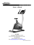 BH FITNESS SK9000 Owner`s manual