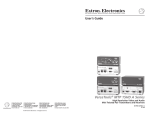 Extron electronics PS 123 User`s guide