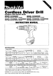 Makita 6236DWAE Instruction manual