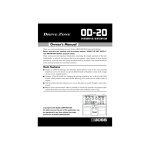 Roland OD-20 Specifications