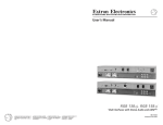 Extron electronics RGB 138xi User`s manual