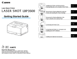 Canon LASER SHOT LBP3500 Instruction manual