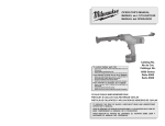 Milwaukee 6560 Series Operator`s manual