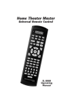 Universal Remote Control RNC-100 Specifications