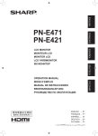 Sharp PN-E421 Instruction manual