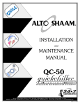 Alto-Shaam QC-50 Operating instructions
