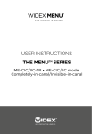 USER INSTRUCTIONS THE MENU™ SERIES