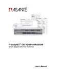 Asante FriendlyNET GX5-424W User`s manual
