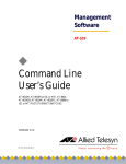 Allied Telesyn International Corp AT-8016F/MT User`s guide