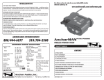 Anchor WM-900 Specifications