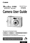 Canon Digital ELPH User guide