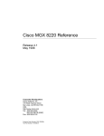 Cisco Edge Concentrator MGX 8220 Specifications
