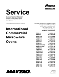 Amana URCS511A Operating instructions