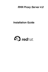 Red Hat NETWORK PROXY SERVER 3.6 - Installation guide